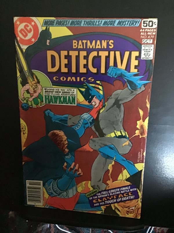 Detective Comics #479 (1978) Batman vs. Clayface! Rodgers art! VF/NM CVILL CERT!