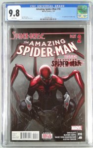 AMAZING SPIDER-MAN 10 (2014) CGC 9.8 SPIDER-VERSE 1ST APPEARANCE SPIDER-PUNK ...