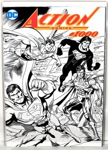 ACTION COMICS #1000 Dan Jurgens BW Wraparound Cover Signed by Tom King DC Comics