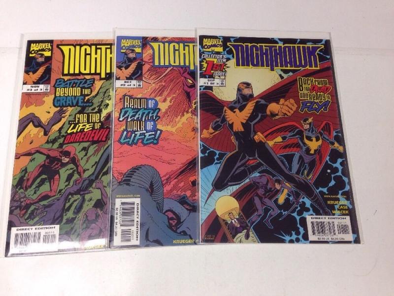 Nighthawk 1-3 Complete Near Mint Lot Set Run