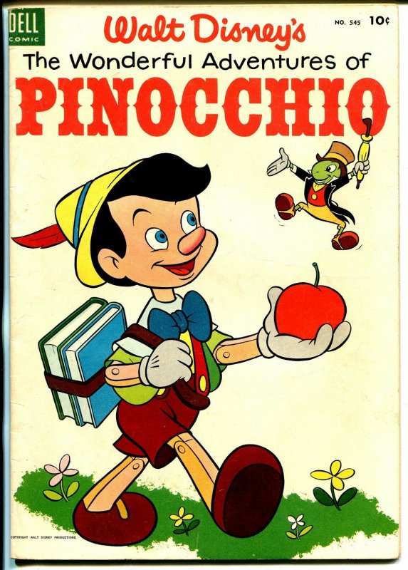 Wonderful Adventures of Pinocchio-Four Color Comics #545 1953-Dell-Disney-VF-