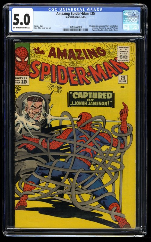 Amazing Spider-Man #25 CGC VG/FN 5.0 1st Appearance Mary Jane!