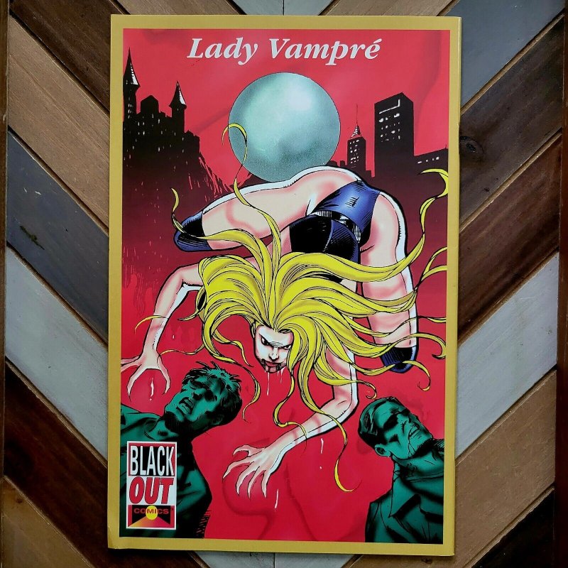 LADY VAMPIRE #0 VF (BLACK OUT 1993) BOB BERRY Signed 1/5000 Exclusive + COA!