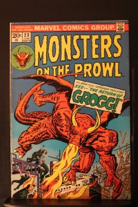 Monsters on the Prowl #23 1973 SALE!  High-Grade VF/NM Kirby Art Wythville CERT!