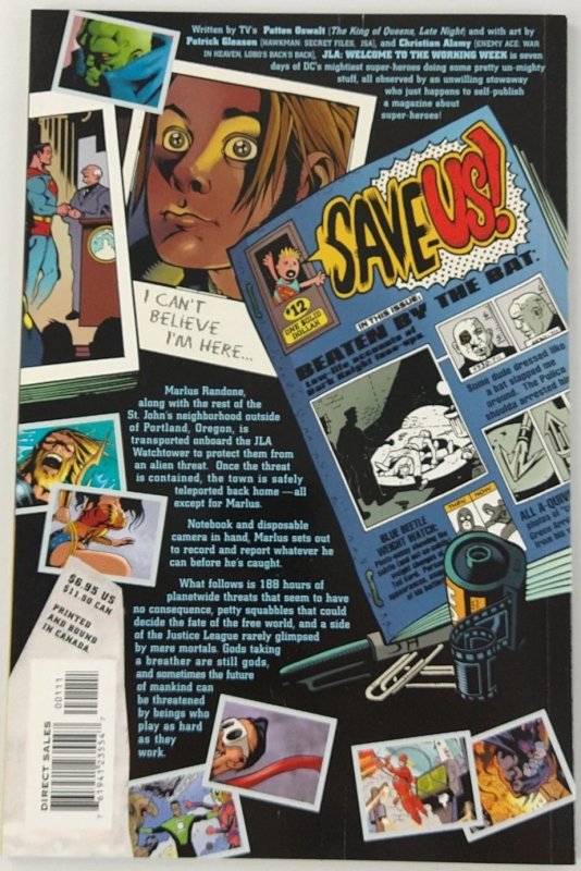 JLA Welcome To The Working Week #1 2003 Patton Oswalt DC Comics TP E5