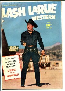 Lash LaRue #19 1951-Fawcett-photo front cover-B-Western movie star-VG+