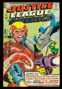 JUSTICE LEAGUE OF AMERICA #50 1966 DC BATMAN FLASH ATOM VF