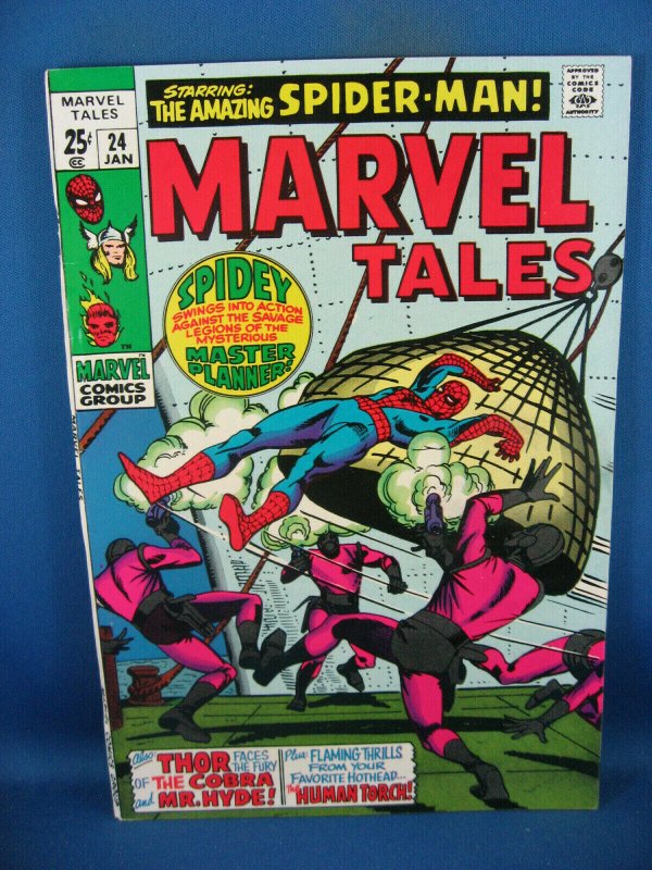 MARVEL TALES 24 VF SPIDERMAN MASTER PLANNER 1970