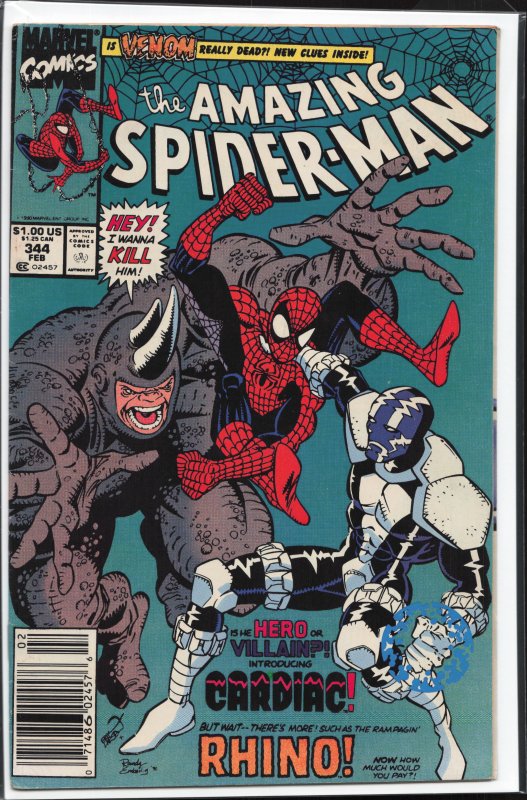 The Amazing Spider-Man #344 (1991) Spider-Man [Key Issue]