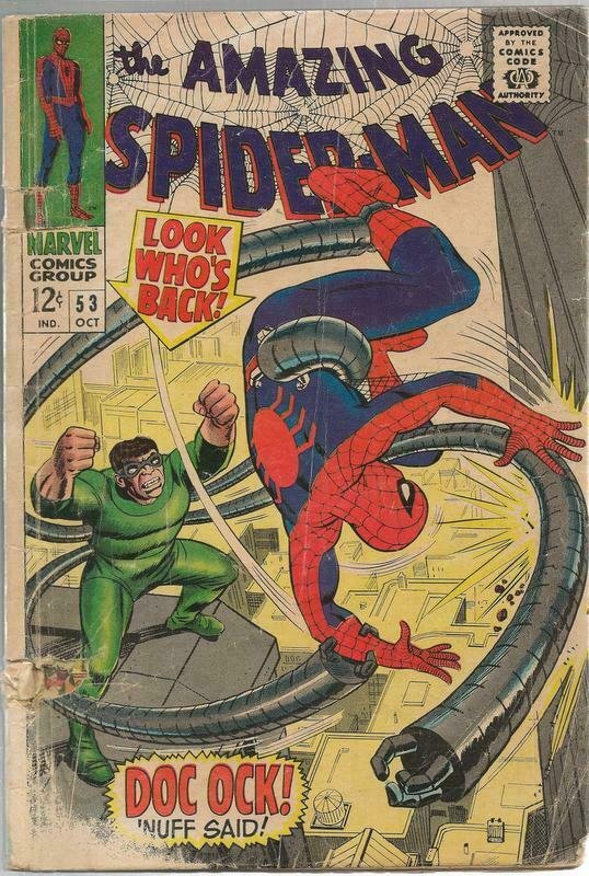 Amazing Spiderman #53 ORIGINAL Vintage 1967 Marvel Comics Dr Octopus