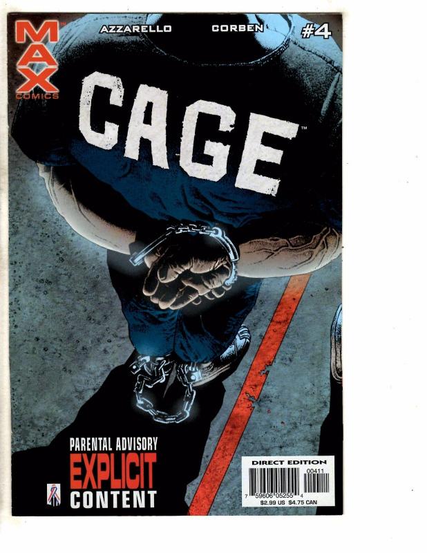 Lot Of 4 Cage Marvel Max Comic Books # 3 4 (2) 5 Defenders Daredevil Hulk RC15