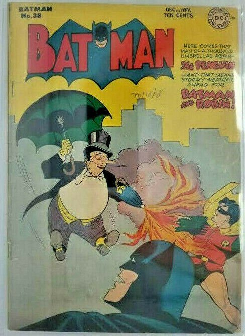 Batman #38~1946 DC~PGX 4.0 (VG)~The Penguin on Parole