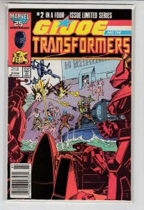 GI JOE & THE TRANSFORMERS (1987 MARVEL) #2 VF/NM A46361