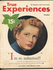 True Experiences 10/1950-MacFadden-exploitation-scandal-drug use-VG