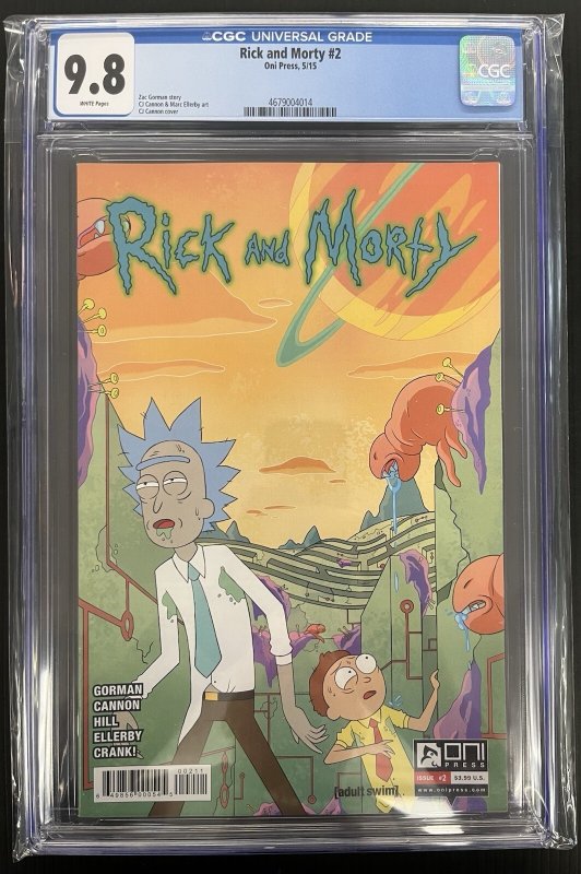 Rick and Morty #2 CGC 9.8 (2015) Oni Press Zac Gorman IN-HAND PROSHIPPER