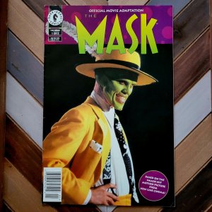 THE MASK #1 FN (Dark Horse Comics, 1994) OFFICIAL Movie Adaptation, JIM CARREY!