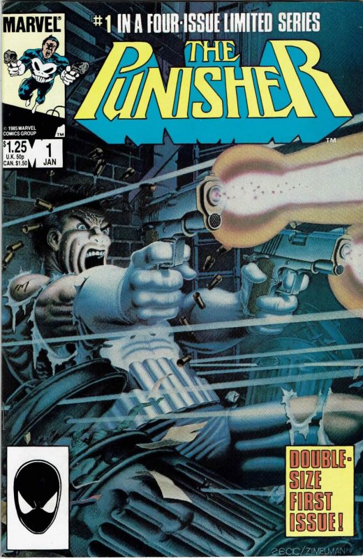 The Punisher #1,2,3,4,5 Mini-Series (1986) Full Set Mike Zeck  NM