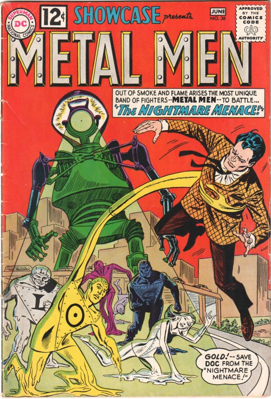 Showcase #38 (1962) 2nd appearance Metal Men