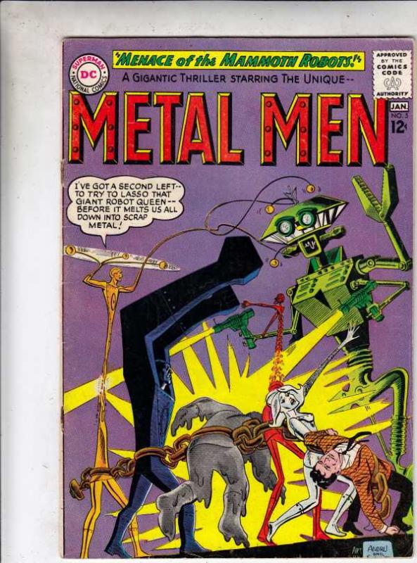 Metal Men #5 (Jan-64) VG/FN- Mid-Grade Metal Men (Led, Tina, Tin, Gold, Mercu...