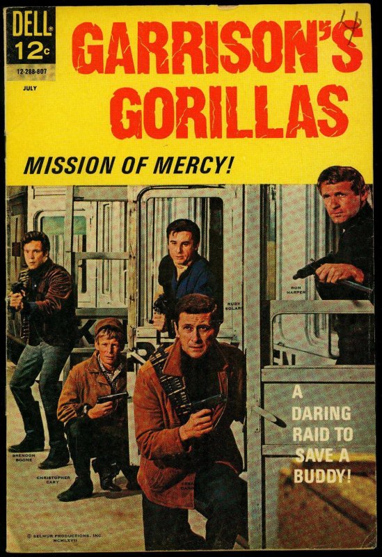 Garrison's Gorillas #3-TV Photo cover- Dell Comic FN