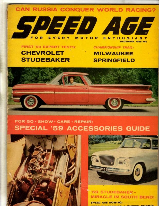 Speed Age 1958, Rod & Custom 1965 Quinn TPB Magazines J342