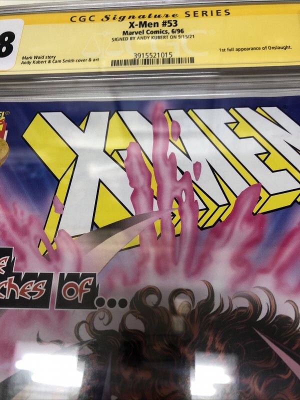 X-Men (1992) # 53 (CGC 9.8 SS) Signed Andy Kubert • Marvel Comics • Mark Waid