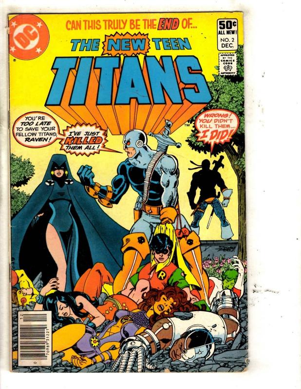 New Teen Titans # 2 FN DC Comic Book 1st Deathstroke Terminator Appearance J321