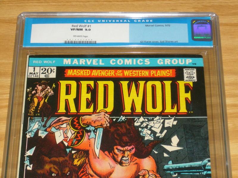 Red Wolf #1 CGC 9.0 bronze age marvel comics - native american super hero 1972