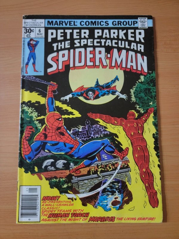 Spectacular Spider-Man #6 Newsstand Variant ~ FINE - VERY FINE VF ~ 1977 Marvel