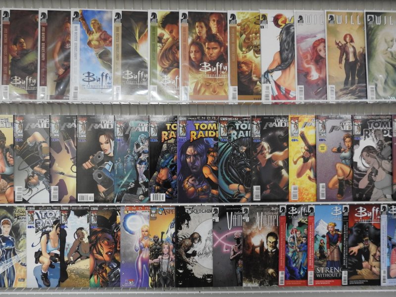 Huge Lot 190+ Comics W/ Buffy the Vampire Slayer, Tomb Raider, +More! Avg VF !