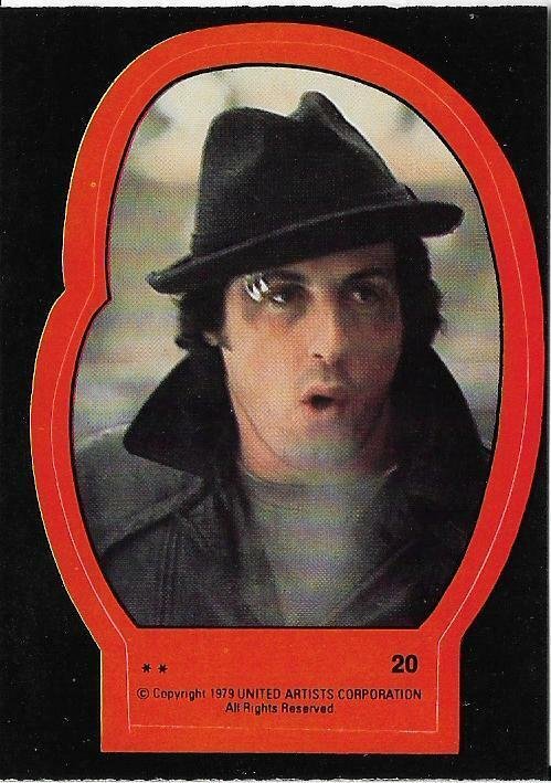 1979 Topps Rocky II Sticker #20 Rocky Balboa > Stallone > Italian Stallion