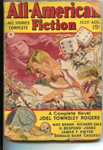 All-American Fiction  7/1938-Pulp violence & thrills-pair of dice-treasure ch...