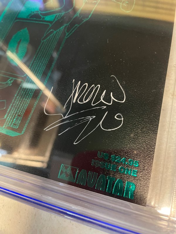 CGC 9.0 Stranger Kisses #1 Leather Edition SIGNED Warren Ellis Avatar Press