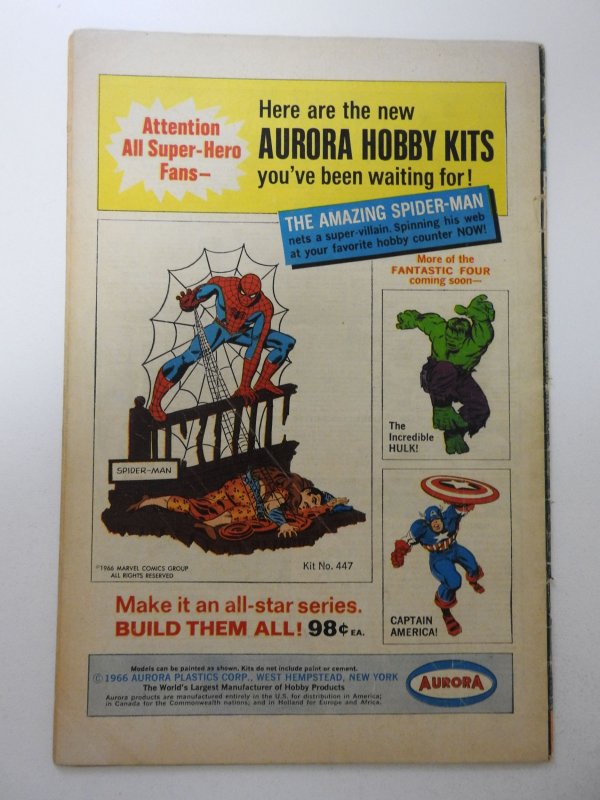 Fantastic Four #58 (1967) VG Condition moisture stain