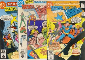 (1981) SECRETS OF THE LEGION OF SUPER HEROES #1 2 3 COMPLETE SET! 1-3