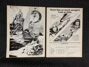 1988 CONAN SAGA Magazine #10 & 11 FVF 7.0 LOT of 2 Neal Adams Covers