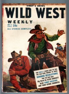 WILD WEST WEEKLY 1/2/1943-WESTERN PULP-TOMMY ROCKFORD FN/VF