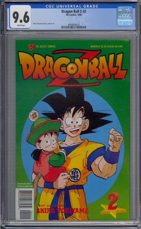 DRAGON BALL Z #2 CGC 9.6 GOKU WHITE PAGES