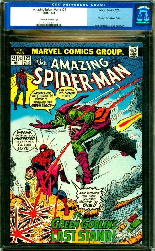 Amazing Spider-Man #122 CGC Graded 9.2 Death of the Green Goblin