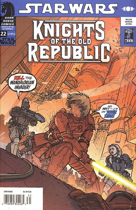 STAR WARS: KNIGHTS OF THE OLD REPUBLIC (2005 Series) #22 NEWSSTAND Near Mint
