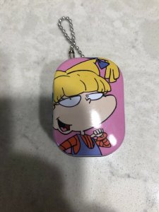 Nickelodeon Rugrats Keychain Tin 2” With Sticker Inside Set Of 3 - S67