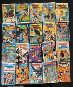 WONDER WOMAN BRONZE 51 COMICS LOT  MOST VG/FN OR BETTER