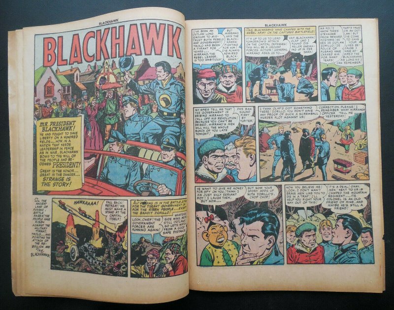 BLACKHAWK #43  - TERROR FROM The CATACOMBS - VERY RARE - 1951 - REED CRANDALL