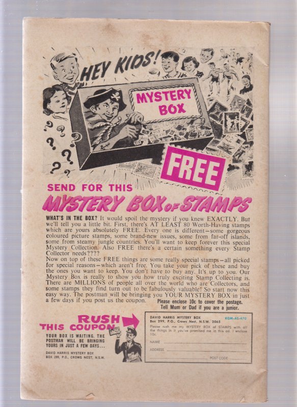 All Star Adventure Comic  #62 - Black & White Reprint (6/6.5) 1970's