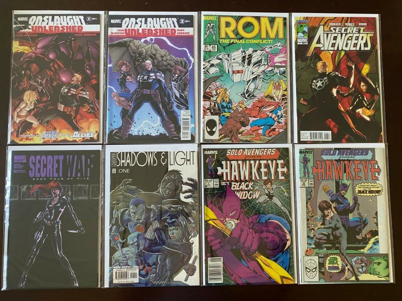 Black Widow appearances lot Marvel 37 pieces average 8.0 VF (Various Years)