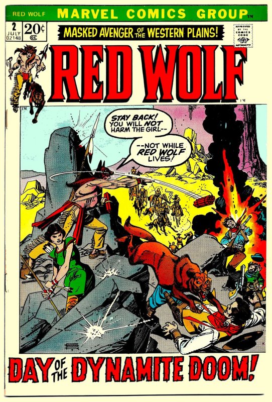 MARVEL SPOTLIGHT #1 + RED WOLF #1 & 2 (1971-72) 8.0 VF • Adams & Kane covers!