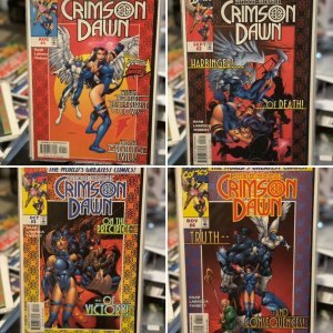 X-Men : Psylocke & Archangel Crimson Dawn #1-4 (1997 Marvel) Complete Series Set