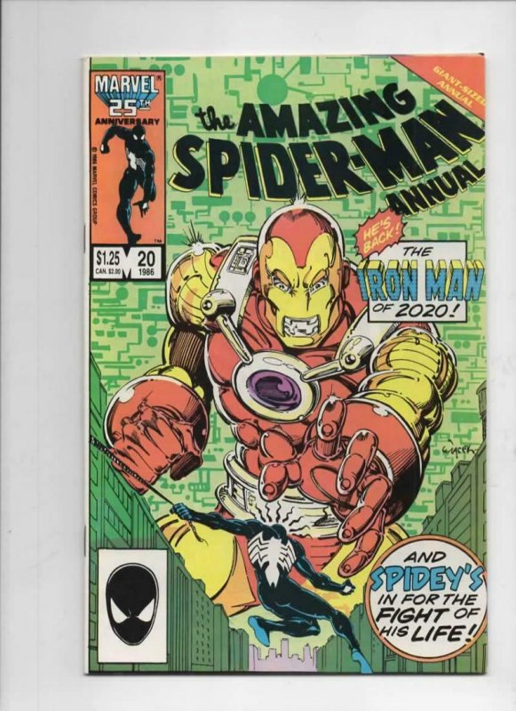 Amazing SPIDER-MAN #20 Annual, FN, Iron Man, 1963 1986 more in store