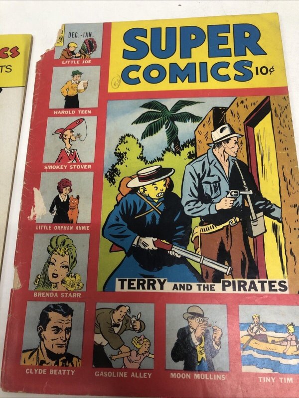 Super Comics (1949) Set Issues # 116-120 Dell Publishing • Terry And The Pirates