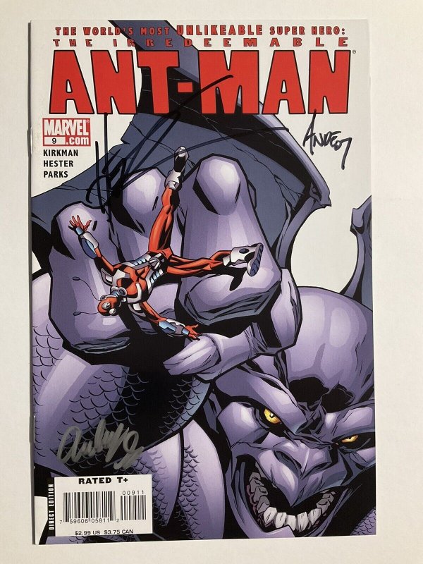 THE IRREDEEMABLE ANT-MAN 9 SIGNED PARKS HESTER NM NEAR MINT MARVEL